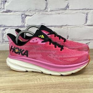 Hoka Clifton Women's Pink and Black Performance Running Shoe
